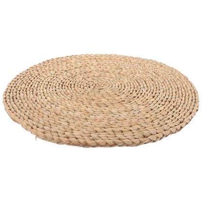 Woven Meditation Floor Pillow Cushion 40x40cm Natural Straw Mat Traditional Yoga Sitting Pad for Adults Zen Meditation and Tatami Seating Cushion