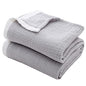 SE SOFTEXLY Muslin Throw Blanket,100% Cotton Blankets for Adults and Baby, Grey 4-Layer Soft Breathable Bed Throw Blankets All Season,King Size Blanket(90"x102",Grey) - color: 7-grey, size: King-90" X 102"