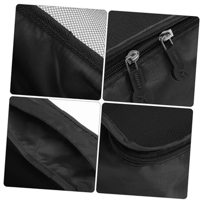 FOMIYES Closet Organizer Bag Set 6pcs Storage Bag Window Fabric Storage Bin for Blankets Clothes Luggage