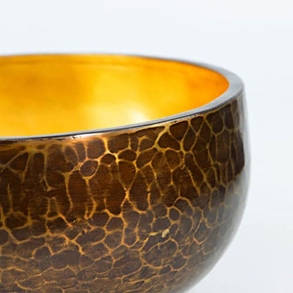 Copper Bowl Meditation Singing Bowl Tibetan Singing Bowl Sound Bowl Yoga Meditation Buddha Sound Bowl Ornament Copper Bowl Meditation Gift Bowl,20CM - size: 20CM