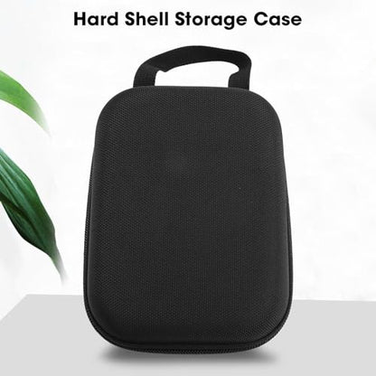 GOWENIC Portable Travel Bag, EVA Nylon Hard Shell Storage Case with Handle and Mesh Pouch, Compact Organizer for Daily Commute and Travel Accessories
