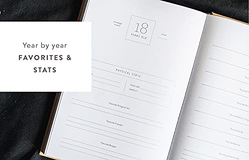 Promptly Journals, A Complete Childhood History: From Pregnancy to 18 Years Old (Aloe Green, Leatherette) | Baby Book and Pregnancy Journal | Baby Memory Book - color: Aloe