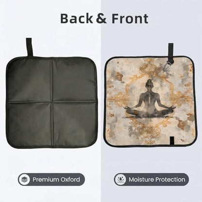 Yoga Meditation (1) Print Folding Seat Pad, Portable Camping Seat Cushion for Outdoor