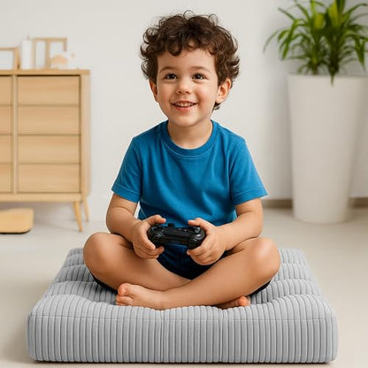 Amazinggirl Zafu Yoga and Meditation Cushion - Ergonomic Round Floor Cushions Ideal for Posture Relaxation Exercises Wellness Indoor and Outdoor Use