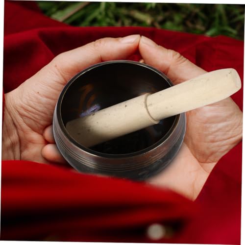 Handmade Buddha Sound Bowl Kit Copper Meditation Bowl for Yoga with Striker for Relaxation Stress Relief