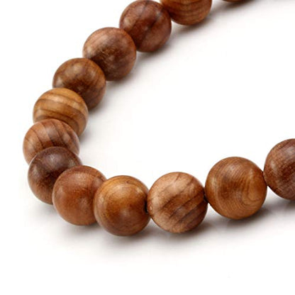 Men Women Wooden Bead Bracelet Natural Wood Yoga Bracelet Bangle - color: E:6pcs 8mm