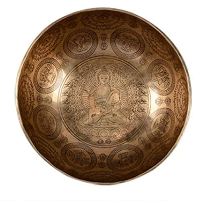 Copper Bowl Tibetan Singing Bowls Meditation Sound Bowl Handmade Bowl Sound Bowl Yoga Healing Copper Bowl Meditation Bowl Ornaments Bowl,B - color: B
