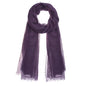 Nydotd Women Summer Cotton Linen Scarf Crinkle Long Beach Shawl Wrap hijab with Fringe - color: Deep Purple