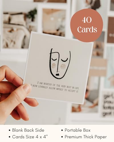 Lamare Positive Affirmation Cards for Women – Daily Affirmations of Positive Quotes and Mindfulness Cards, Inspirational Spiritual Gifts - size: 4.7 X4.7 inch, style: Original Affirmation Cards