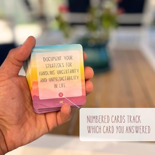 Calm Collective 52 Anti-Anxiety Journal Cards - Cognitive Behavioral Therapy (CBT) Journaling Prompts for Stress Relief, Self Care, Emotional Management, Mindfulness, & Mental Health
