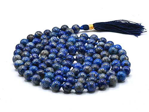 Amazing Gemstone Japa Mala 108 Prayer Beads Necklace and Wrist Mala Bracelet for Meditation