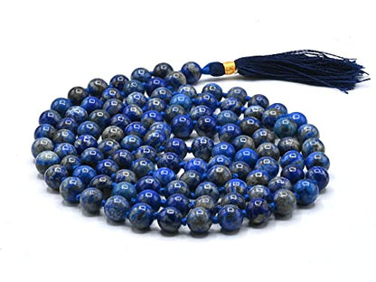 Amazing Gemstone Japa Mala 108 Prayer Beads Necklace and Wrist Mala Bracelet for Meditation