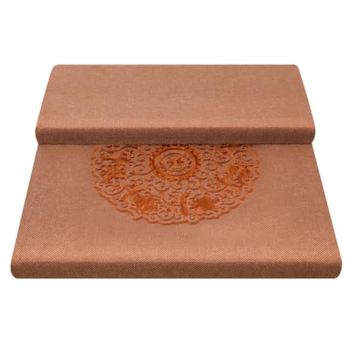 Square Meditation Cushion Mat Set with Washable Cotton Linen Cover, Larger Thick Yoga Mat Bolster Floor Pillows Seating for Adults Upgraded Meditation Accessories yellow-70 * 5cm - color: Yellow, size: 70*5cm