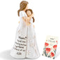 Mom Gifts from Daughter, Mother Daughter Figurine, Hand-Painted Resin Sculpture, Meaningful Birthday Mothers Day Valentines Day Gift, Home Decor Keepsake (Mother Daughter Hug) - color: Mother Daughter Hug Figurine