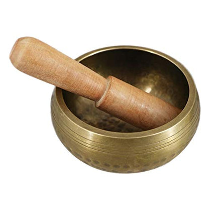 Healing Meditation Yoga Bowl Set Decorative-Wall-Dishes Resonancewith Mallet Handmade Tibetan Singing Bowl (Size : 8CM) ()