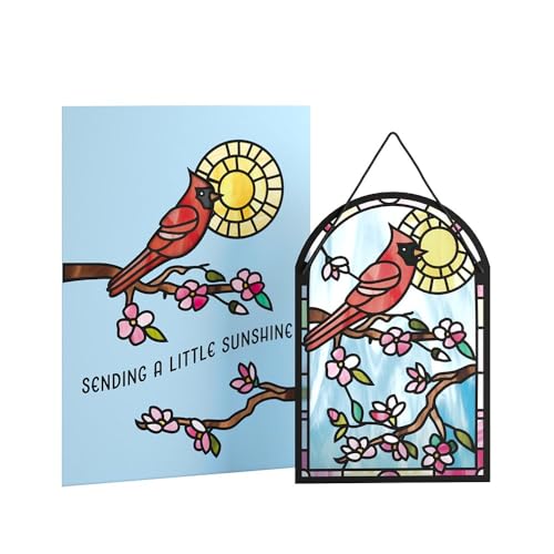 Lovepop Suncatcher Card for Her and Him - 3D Everyday Greeting Cards for Boys, Girls, Men, Women, Son, Daughter - Sending Sunshine Cardinal - 5" x 7" Card - Blank Note Card & Envelope Included - color: Sending Sunshine Cardinal Suncatcher Card