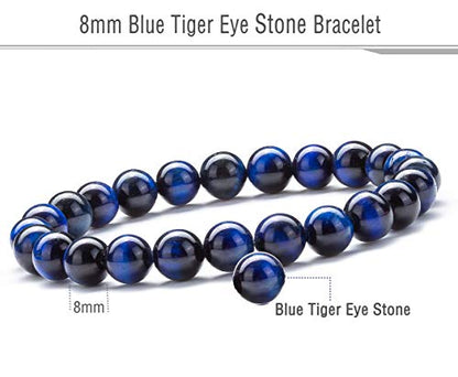 Men Women 8mm Natural Stone Lava Rock Diffuser Bracelet Elastic Yoga Agate Beads Bracelet Bangle - color: Set 5