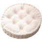 24 Inch Round Floor Pillows Thick Meditation Cushion with Handle Large Seat Cushion for Adults Solid Meditation Pillow (White)