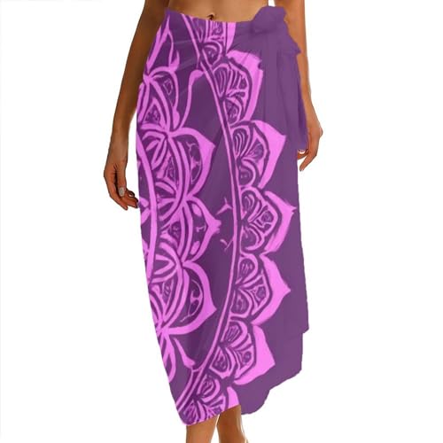 Women's Lightweight Long Scarf Thin Scarf Beach Headscarf Wimwear Bikini Wrap - color: Color639