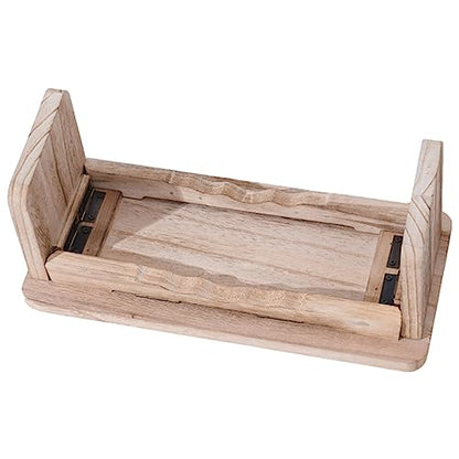 Kneel Sitting Stool Zen Meditation Bench Natural Wood Floor Cushion for Bedroom