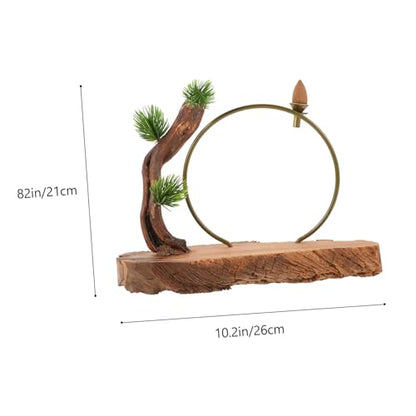 Creative Wooden Desktop Ornament Chinese Style Zen Root Carving Home Decor Elegant Household Decoration for Living Room Office and Meditation Spaces