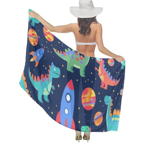 Fashion Travel Swimwear Bikini Wrap All Seasons Chiffon Scarf Beach Yarn Shawl - color: Color967