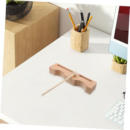 Wooden Percussion Block with Mallet Dual Tone Musical Instrument for Adults Light Yellow Hardwood Rhythm Block for Music Education Live Performance
