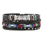 HZMAN Wrap Bracelets Men Women, Hemp Cords Wood Beads Ethnic Tribal Bracelets, Leather Wristbands - style: Ethnic Tribal