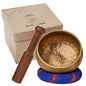Handcrafted Tibetan Singing Bowl Gift Set – 3.5” Sound Bowl for Meditation, Sound Healing & Yoga – Mindfullness Christmas Gift – Authentic Hand-Hammered in Nepal - The Ohm Store - size: 3.5″ Gift Set