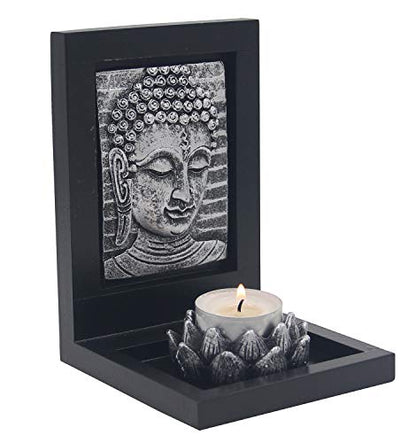 DharmaObjects Tabletop Zen Garden Tea Light Candle Holder Gift & Home Decor (Buddha)