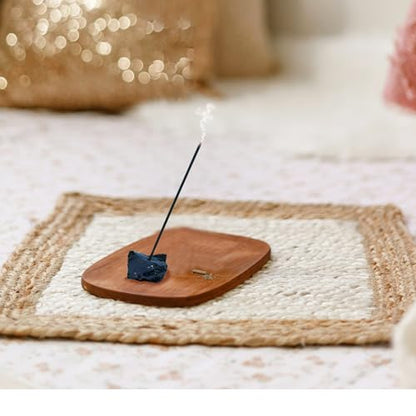 Energy Shield & Reset | Incense Sticks Crystal Holder Kit | Black Tourmaline Gem Stones with 80 Natural Sticks Palo Santo Incense-Stick | Home,Healing,Reiki,Meditation,Yoga & Relaxation - style: Protection/Purification