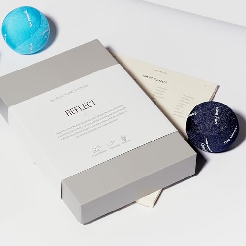 MindPanda Mindful Reflection Bundle - Luxury Guided Journal With Prompts accompanied by Mindfulness therapy Stress Balls