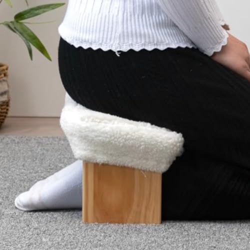 Large Kneeling Stool, Meditation Stool, Solid Wood Meditation Stool, Foldable Sitting Stool, Kneeling Stool, Easy to Carry,B - color: B