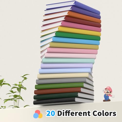 Oucaru Lined Journal Notebook, 8 Pack, 180 Pages, A5 Journals for Writing, 100 GSM Thick Paper, Small Notebooks Daily Journal for Women Men Work, Business, School, Travel Supplies - color: Brown