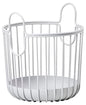 Zone Denmark Inu Basket - Stylish and Functional Storage for Kitchen, Bathroom, Children's Room, and Home Office - Powder-coated steel - 4.1" x 5.3" inches - X-Small - Soft Grey - color: Soft Gray