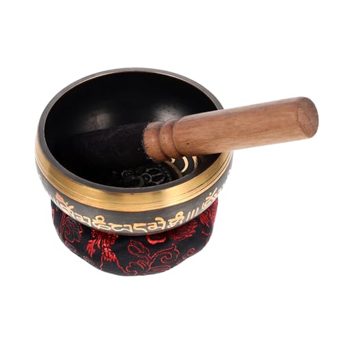 Hand Making Singing Bowl 3 Piece Singing Bowl Set Meditation Bell for Healers Students Random Color