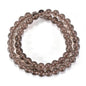 14in Agate Wrap Bracelet for Women Men Natural Round Beaded Agates Stone Healing Stretch Bracelets Elastic Handmade Polished Gemstone Beads Bracelet - color: Grey Obsidian, size: 8mm Beads