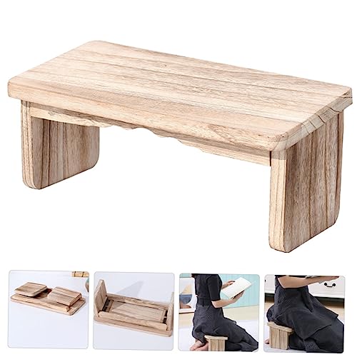 BESPORTBLE Buddha Kneeling Stool Pool Foldable Stool Saddle Stool Japanese Stools Stool with Wheels Meditation