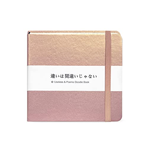 Mifuner Small Square 5x5 80gsm Mini Notebooks Blank Pages Sketchbooks Travel Journal Pocket Hardcover Paint Writing Notebook Blank Diary Memo Planner Sketchbook PU Leather Cover, Mermaid - color: A-PU-mermaid