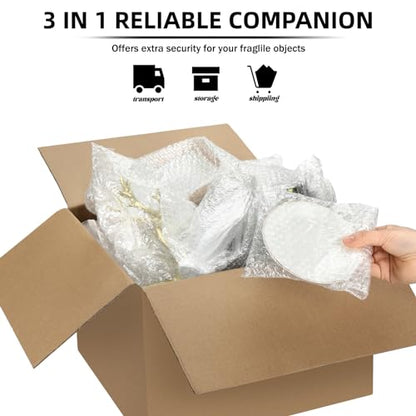 Frienda 300 Pcs Clear Self Sealing Bubble Cushion Bags Double Wall Bubble Pouch Bag Plastic Shockproof Protective Packing Bags for Small Business Moving Shipping Packaging Storage(Mixed Sizes) - size: Mixed Sizes