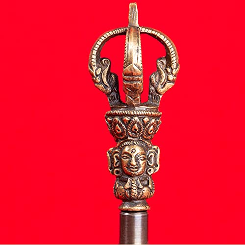 Hand Bell Puja Bronze Bell For Home Decoration, For Meditation, Prayer, Reiki, Wakefulness, Concentration, Healing Dorje Set(Medium)