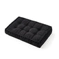 DormCo Rainha - Ultra Thick Tufted Floor Pillow - Black - color: Black