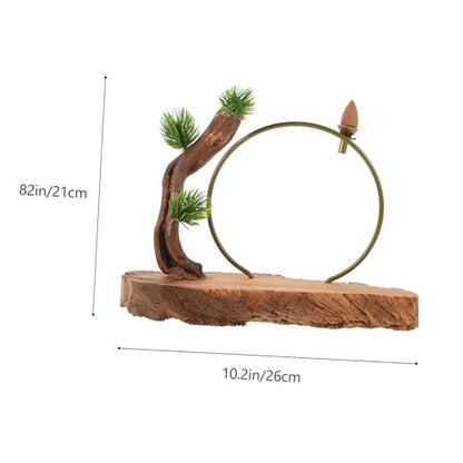 GLEAVI Retro Style Zen Root Carving Ornaments Wooden Carving Artware for Home Decor Aesthetic Desk Decorations