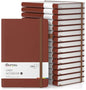 Oucaru Lined Journal Notebook, 16 Pack, 180 Pages, A5 Journals for Writing, 100 GSM Thick Paper, Small Notebooks Daily Journal for Women Men Work, Business, School, Travel Supplies - color: Brown