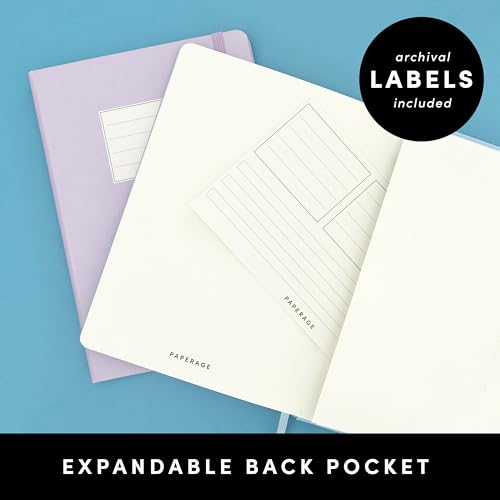 PAPERAGE Lined Journal Notebook, Hardcover Journal for Women & Men, 160 Pages, (5.6 in x 8 in), College Ruled Journaling Notebook for Work, School Supplies & Note Taking, (Turquoise) - color: Turquoise, style: A. Lined