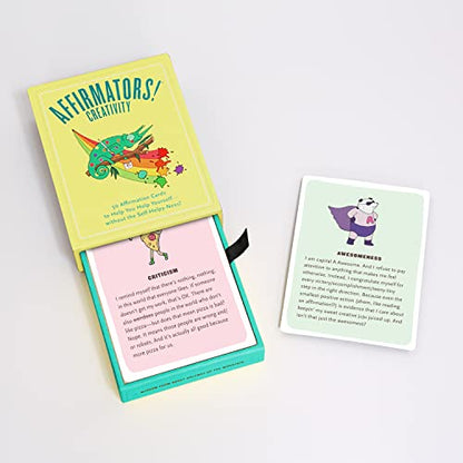 Affirmators! Creativity: 50 Affirmation Cards Deck: 50 Affirmation Cards to Help You Help Yourself - Without the Self-Helpy-Ness!