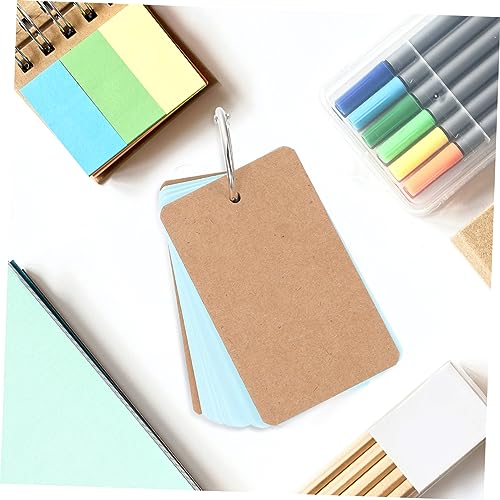 Veemoon 7sets Cute Notepads Blank Flashcards Memo Cards English Vocabulary Cards Japanese Stationery for Study