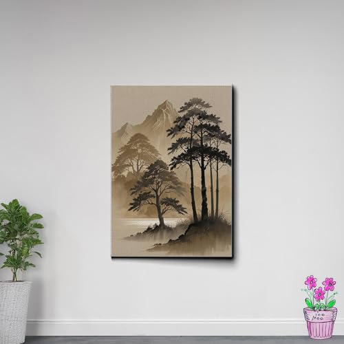 Japanese Wall Art, Minimalist Wall Art, Neutral Abstract Art, Modern Minimalist, Zen Wall Art, Zen Printed Wall Art, Japanese Art Print, Canvas, Decor