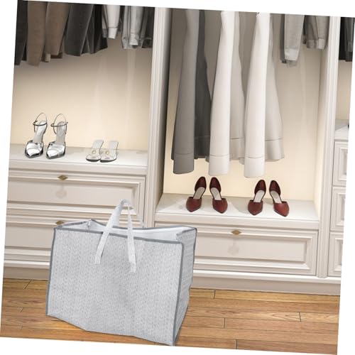 Mobestech Multi Functional Storage Bag for Home Large Non Woven Organizer for Clothes Quilts and Pillows Versatile Folding Design for Closet Travel Luggage Pouch
