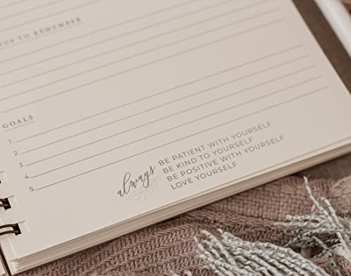 Happiness Guided Journal for Women; Manifest Personal Growth in 5 Minutes A Day; Chai Latte Surround Yourself with Happiness Journal with Daily Prompts; Mental Health Wellness Diary